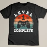 1 Year Marriage Anniversary 1 Year Married Level 1 Complete Custom T-shirt