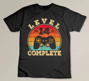 14th Wedding Anniversary - 14 Years Married Man - Level 14 Custom T-shirt