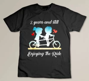2nd wedding anniversary gift for Perfect couple Custom T-shirt
