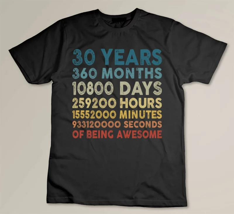 Black 30 Years of Being Awesome 1