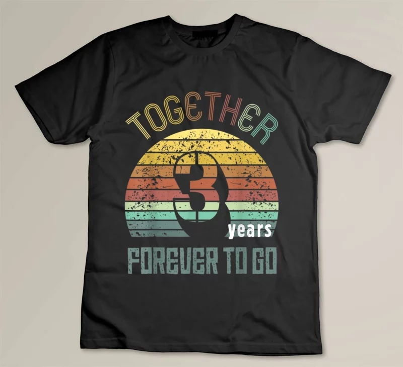 Black 3rd Years Wedding Anniversary Gifts For Couples Matching