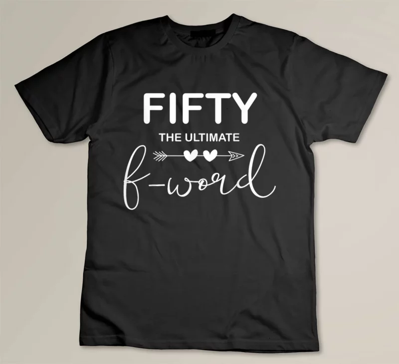 Black 50th Birthday Fifty The Ultimate F Word 50th B Day Party