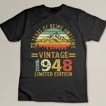 1948 Birthday Shirt 75 Years of Being Awesome Vintage 1948 Limited Edition Custom T-shirt