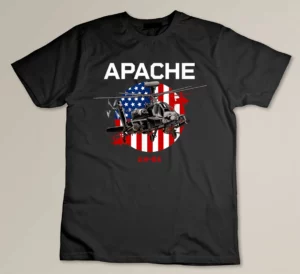 AH-64 Apache US Army Helicopter T-shirt