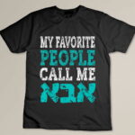 Aba Father's Day Hebrew Birthday Shirt Gift for Israeli Dad Custom T-shirt