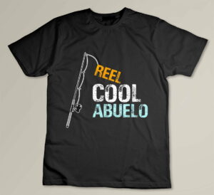 Abuelo Gift from Granddaughter Grandson Reel Cool Abuelo Custom T-shirt