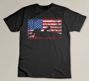 American Flag Bobsledding , USA Gift, Bobsled Team T-shirt