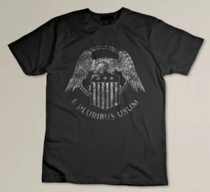 American Patriotic design Eagle Freedom e pluribus unum T-shirt