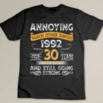 31st Wedding Anniversary Gift, Annoying Each Other Since 1991 Gift, Parents Anniversary Shirt, 31 Year Married Shirt for Him and Her Custom T-shirt