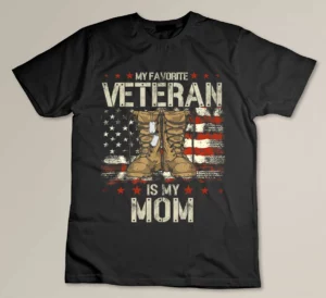 Army Veterans Day My Favorite Veteran Is My Mom Kids T-shirt