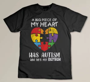 Autism Awareness Uncle Aunt Family Autistic Kids Awareness T-shirt