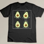 Avocado Yoga Pose Kawaii Cartoon Fruit Funny Food lover Gift T-shirt