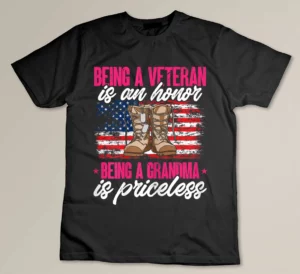 Being A Female Veteran Is An Honor Veteran T-shirt