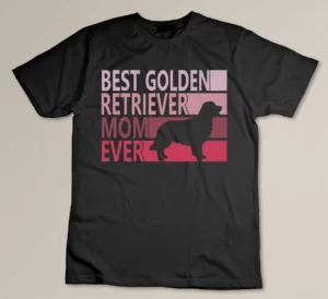 Best Golden Retriever Mom Ever Retro Custom T-shirt