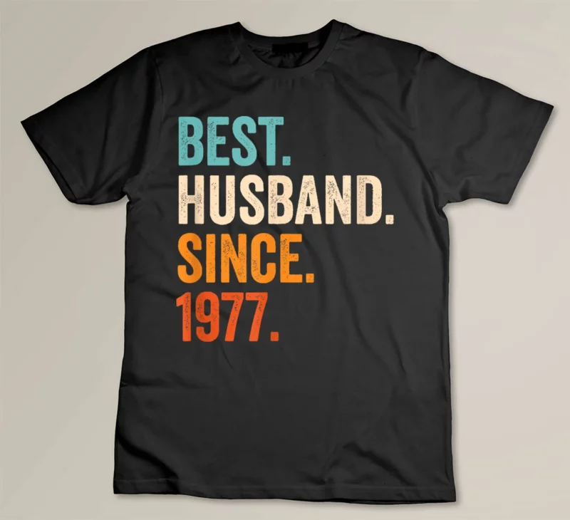 Black Best Husband Since 1977 46th wedding anniversary