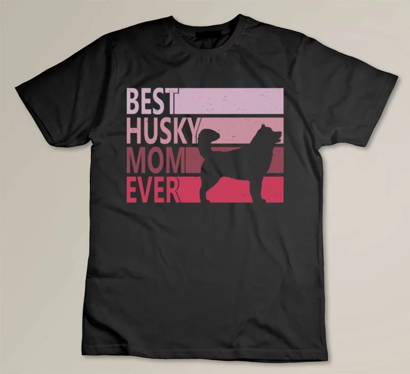 Black Best Husky Mom Ever 1