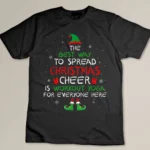 Best Way To Spread Christmas Cheer Is Workout Yoga Lover T-shirt