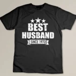 Best husband since 1973 for 50th golden wedding anniversary Custom T-shirt