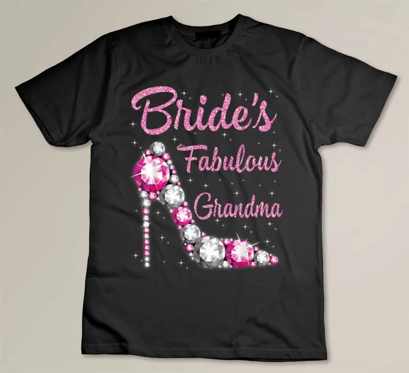 Black Brides Fabulous Grandma Happy Wedding Marry Vintage Shirt