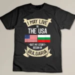 Bulgaria American Flag USA Bulgarian Roots Gifts T-shirt