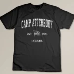 Camp Atterbury Indiana IN Vintage US Flag Sports Tee T-shirt
