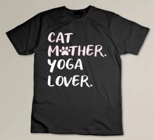 Cat Mother Yoga Lover Meditation Premium T-shirt