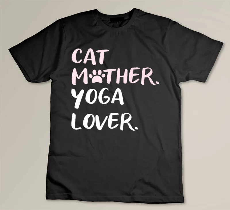 Black Cat Mother Yoga Lover Meditation Premium