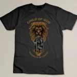 Child of God Warrior of Christ Jesus Christian Faith Graphic T-shirt