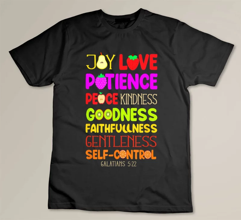 Black Christian Bible Verse Fruit Of The Spirit Galatians 5 22