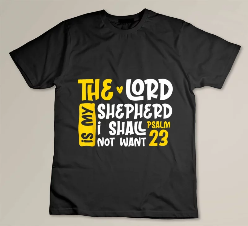 Black Christian Bible Verse The Lord Is My Sheperd Psalm 23