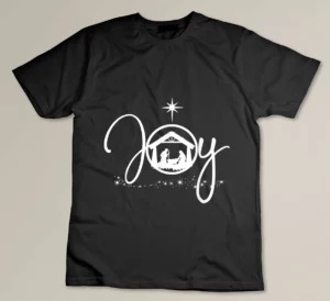 Christian Christmas Joy Jesus Nativity Scene Faith T-shirt