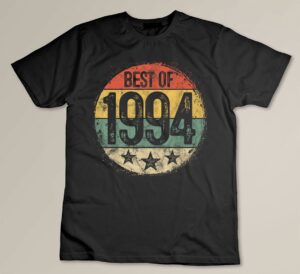 Circular Vintage Best of 1994 30 Year Old Gift 30th Birthday Custom T-shirt