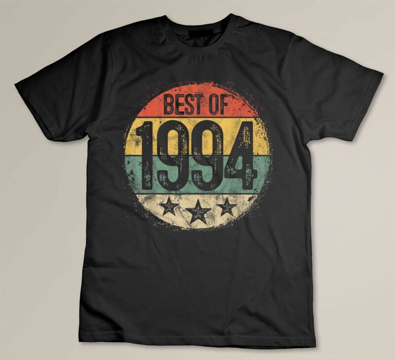 Black Circular Vintage Best of 1994 30 Year Old Gift 30th Birthday T Shirt