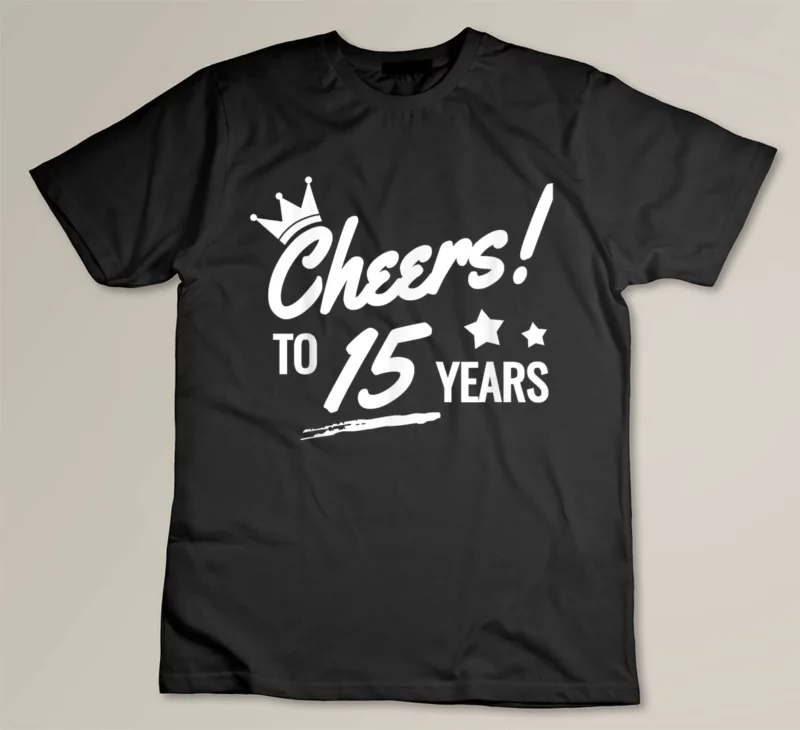 Black Couple Cool 15th Anniversary Gift Husband Wife Work