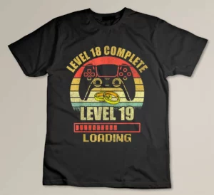 Couples Shirts For Him Level 18 Complete Wedding Anniversary Custom T-shirt