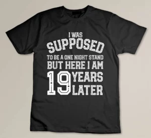Couples funny 19th 19 year anniversary husband wife T-shirt