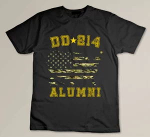 DD-214 Alumni Retirement Military Discharge DD214 Veterans T-shirt