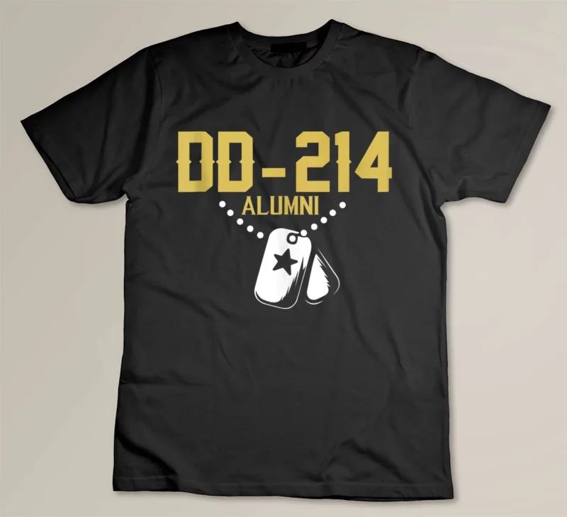Black DD 214 US Army Alumni Vintage