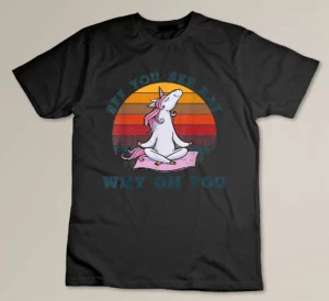 Eff You See kay Why Oh U Unicorn Vintage Unicorn Yoga Lover T-shirt