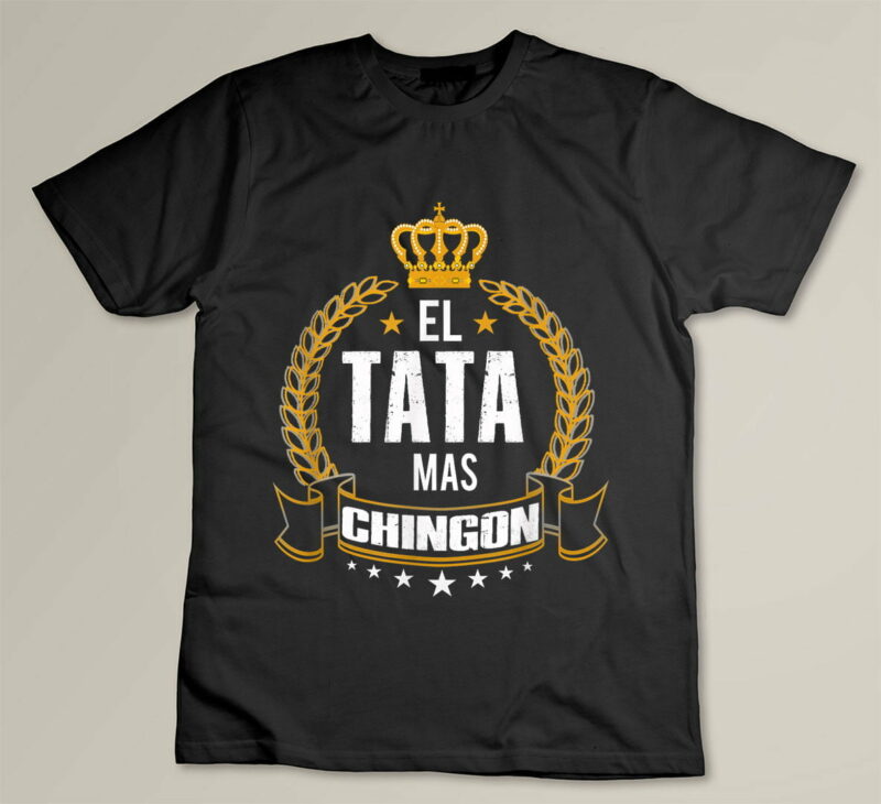Black El Tata Mas Chingon Funny Tata Abuelo Spanish Gift Apparel