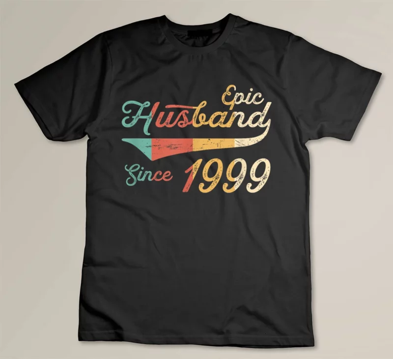 Black Epic Husband Since 1999 Vintage