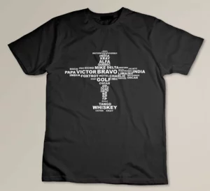 Full Phonetic Alphabet Shirt Cute Plane Letters Tee Gift T-shirt