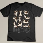 Fun Dog Yoga Gift T Shirt Cute Family Wear Lt T-shirt