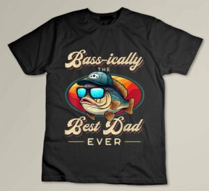Funny Fishing Father's Day - Dad Fisherman Birthday Graphic Custom T-shirt