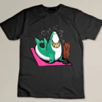 Funny Shark Yoga Artwork For A Shark _ Yoga Lover T-shirt