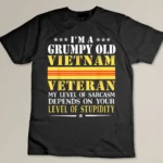 Grumpy Old Vietnam Veteran Men T-shirt