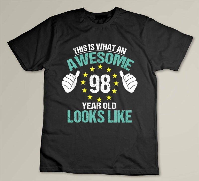 Black Happy 98th Birthday Funny Birthday 98 year old looks like