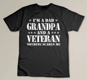 I'm A Dad Grandpa Veteran Father's Day Men T-shirt