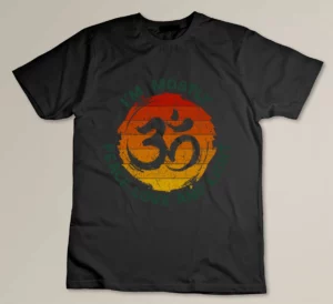 I'm Mostly Peace Love And Light, Retro Yoga Lover, Namaste T-shirt
