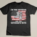 I'm The Veteran And The Veteran's Wife Female Veteran T-shirt